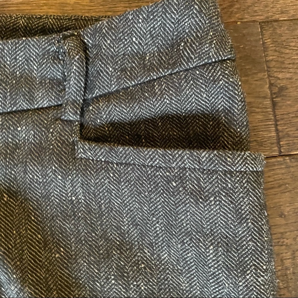 Apt. 9 Modern Fit Grey Herringbone Dress Pants - size 8